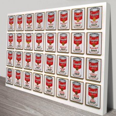 Campbells Soup Pop Art Canvas Print Wall Hanging Giclee Andy Warhol BIG 81x61cm   332321236970